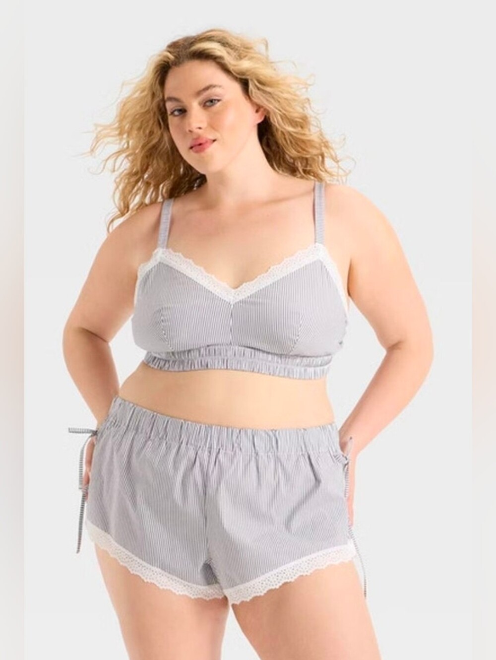 NWT Colsie Bralette And Shorts Loungewear Plus Size 1X - Picture 12 of 12